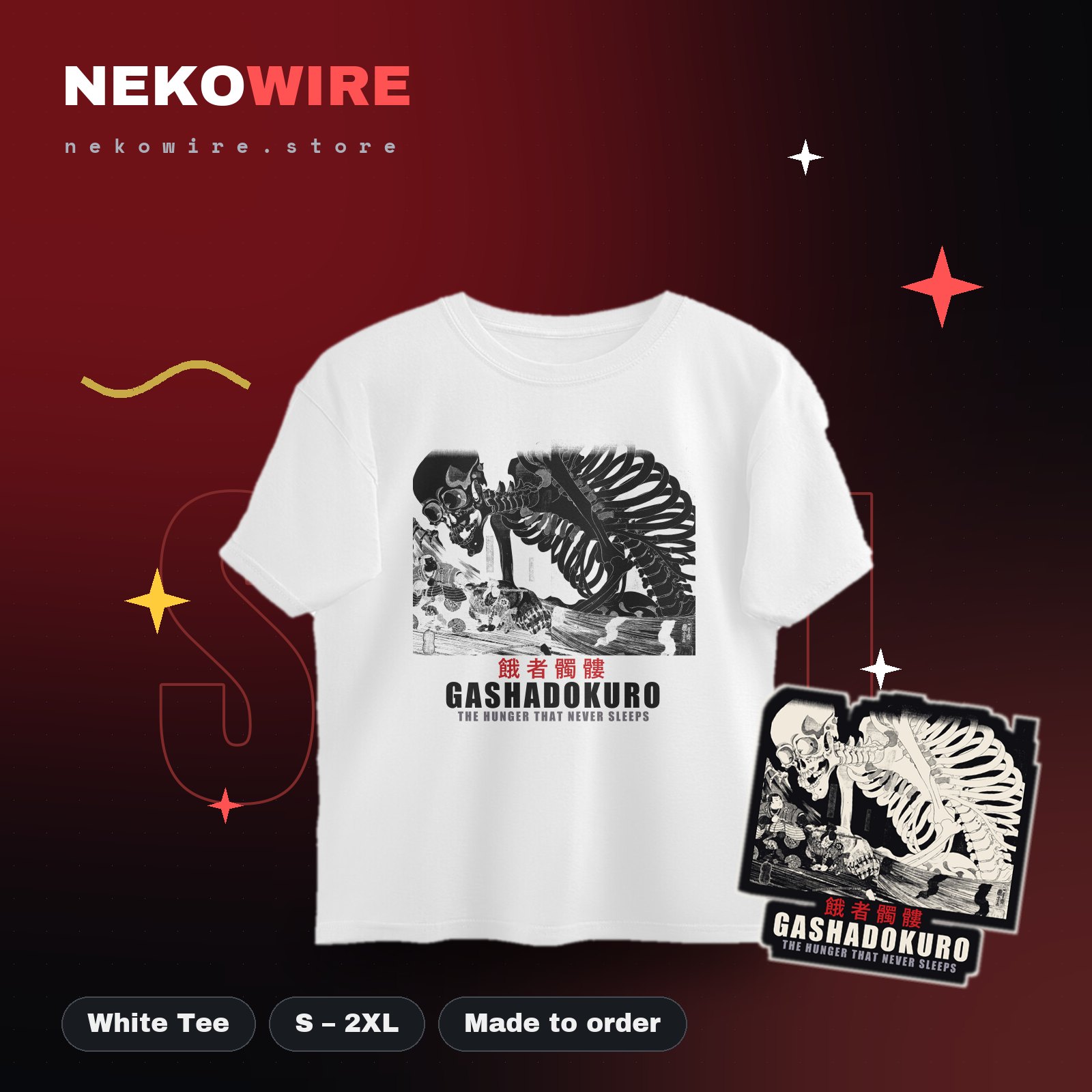 Gashadokuro Oversized Tee – White